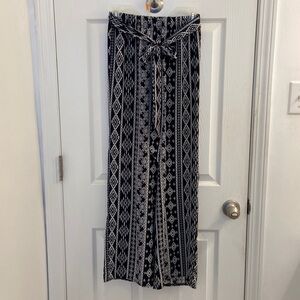 High Waisted, Wide Leg Flowy Pants